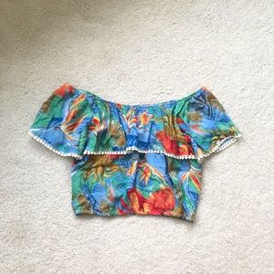 floral crop top